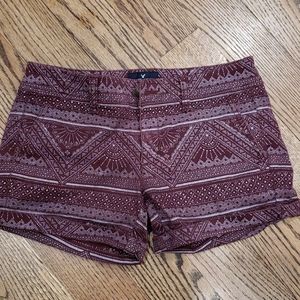 American Eagle burgundy shorts